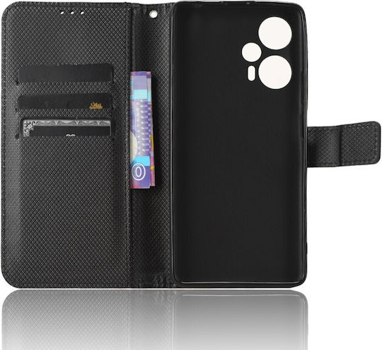 Smart Brieftasche Synthetisches Leder Schwarz (Poco F5 / Redmi Note 12 Turbo)