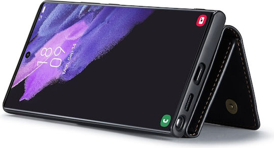 DG.MING Wallet Δερματίνης / Σιλικόνης / Πλαστικό Μαύρο (Galaxy S23 Ultra)