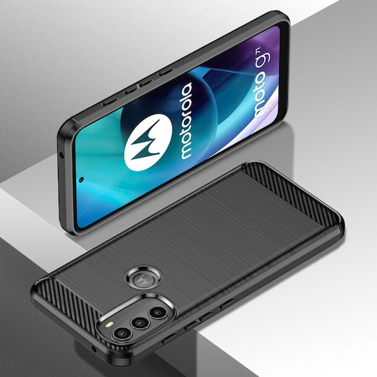 Erbord Umschlag Rückseite Kunststoff / Silikon Schwarz (Moto G71 5G)