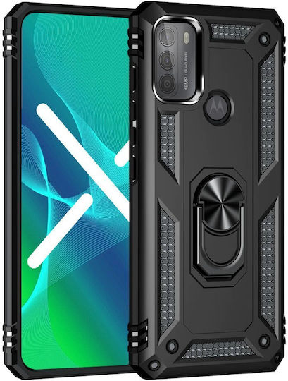 Erbord Umschlag Rückseite Metallisch Schwarz (Moto G50)