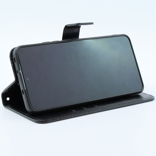 Crazy Horse Wallet Piele artificială / Plastic / Silicon Negru (Xiaomi 13T / 13T Pro)