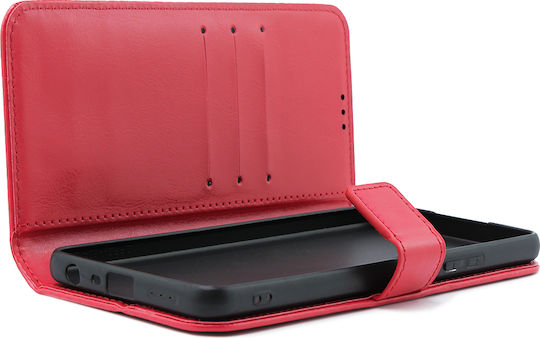 Crazy Horse Wallet Δερματίνης / Πλαστικό / Σιλικόνης Κόκκινο (Oppo A58 4G)