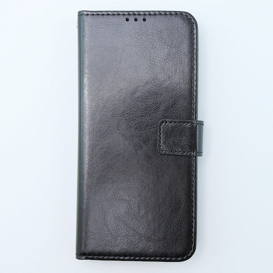 Crazy Horse Wallet Piele artificială / Plastic / Silicon Negru (Xiaomi 13T / 13T Pro)