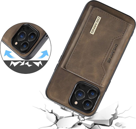 DG.MING Wallet Δερματίνης / Σιλικόνης / Πλαστικό Καφέ (iPhone 14 ProXiaomi 14 Pro)