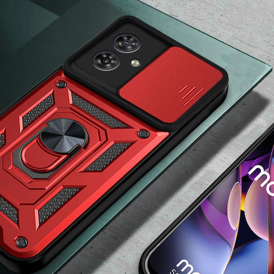 Motorola Back Cover Μεταλλικό Κόκκινο (Motorola Moto G54 5G)