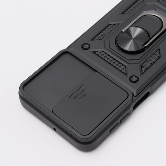 Motorola Umschlag Rückseite Metallisch Schwarz (Motorola Moto G54 5G)