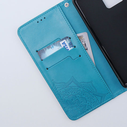 Motorola Mandala Книга Изкуствена кожа / Пластмаса / Силикон Син (Motorola Moto G54 5G)