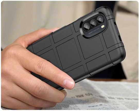 Erbord Задна корица Силикон Черен (Moto G52)