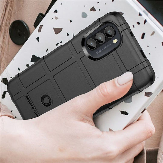 Erbord Задна корица Силикон Черен (Moto G52)
