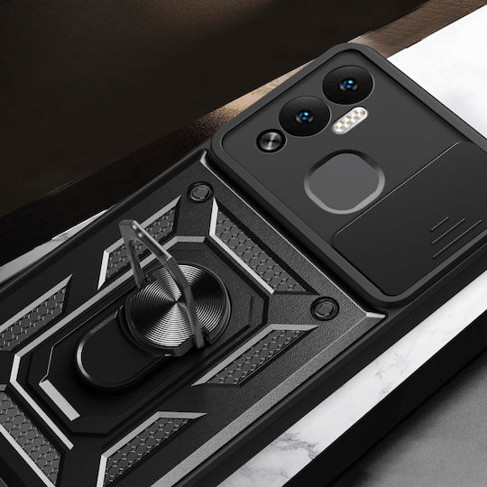 Infinix Back Cover Μεταλλικό Μαύρο (Infinix Hot 12 Play 4G)