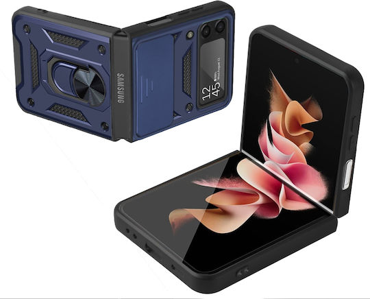 Erbord Задна корица Пластмаса / Силикон / Метал Син (Galaxy Z Flip3 5G)