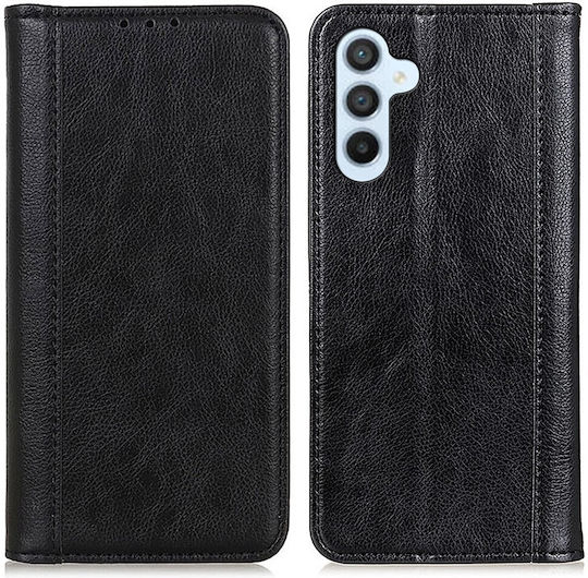 Samsung Wallet Leather / Silicone Black (Samsung Galaxy A55 5G)