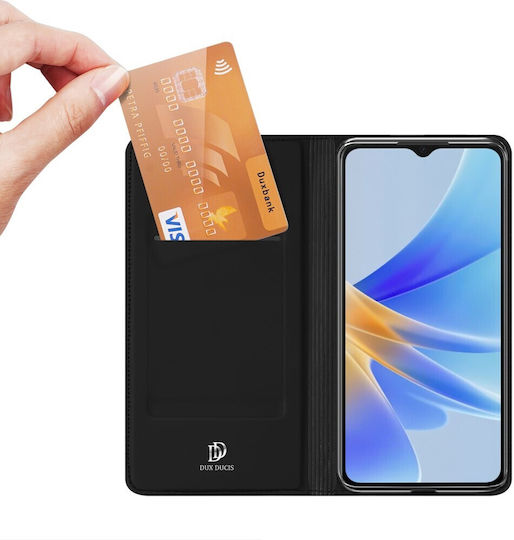 Dux Ducis Skinpro Книга Черен (Oppo A17)