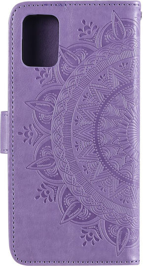 Erbord Book Piele artificială / Plastic / Silicon Violet (Oppo Reno6)