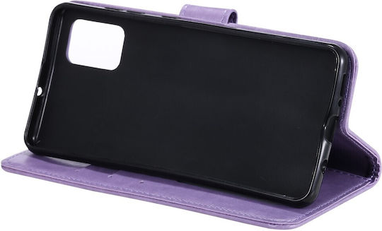 Erbord Book Piele artificială / Plastic / Silicon Violet (Oppo Reno6)