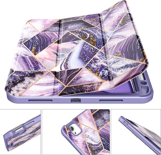 Suritch Flip Cover Lila für iPad Air 2020/2022 iPad Pro 2018 11" und iPad Pro 2020 11"
