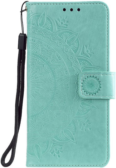 Erbord Book Synthetic Leather / Plastic / Silicone Green (Oppo Reno6)