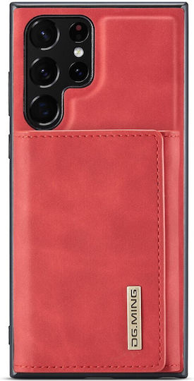 DG.MING Портмоне Изкуствена кожа / Силикон / Пластмаса Червен (Galaxy S23 Ultra)
