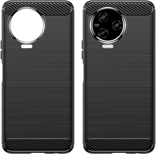 Infinix Back Cover Πλαστικό / Σιλικόνης Μαύρο (Infinix Note 12 2023, Karbon)