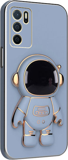 Oppo Astronaut Umschlag Rückseite Silikon Blau (Oppo A16)