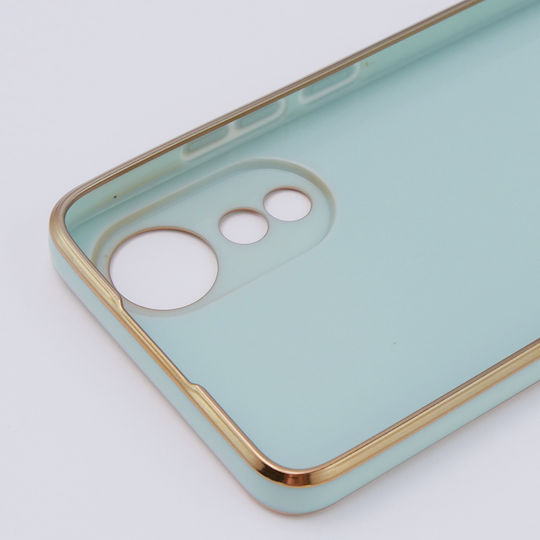 Oppo Camshield Umschlag Rückseite Metallisch Türkis (Oppo A78 4G)