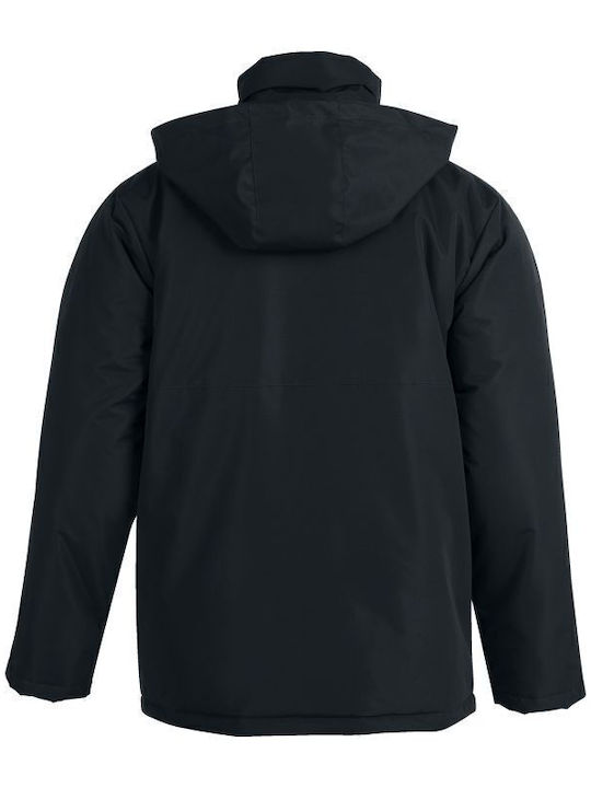 Winter Jacket Waterproof and Windproof Black
