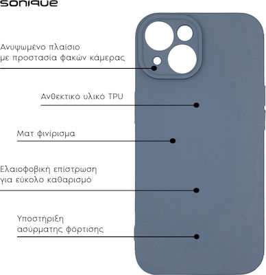 Sonique Back Cover Silicone / Fabric Gray (Realme C55)