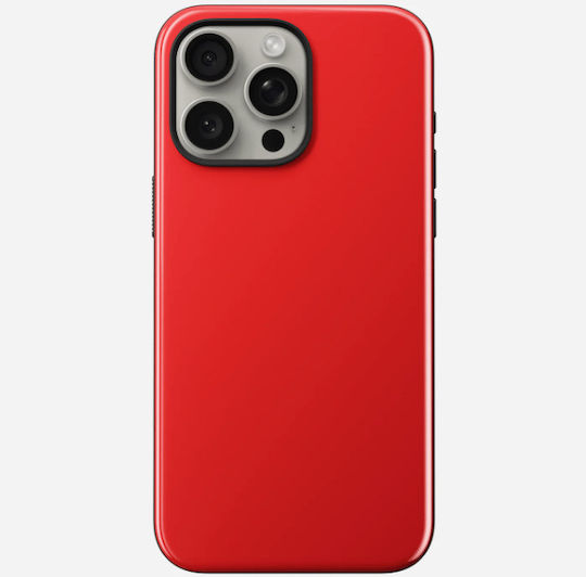 Nomad Sport Bumper Plastic / Silicone 1mm Red (iPhone 15 Pro Max)