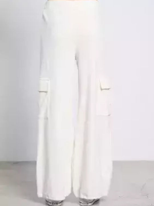BodyTalk Women's High Waist Sweatpants white