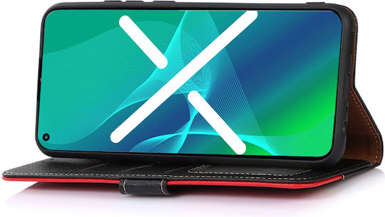 Khazneh Книга Изкуствена кожа Черен (Motorola Edge 30 Neo 5G)