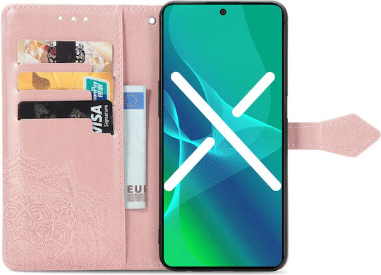 Infinix Book Piele artificială / Plastic / Silicon Roz (Infinix Hot 30i, Mandala)