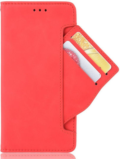Oppo Book Piele artificială / Plastic / Silicon Roșu (Oppo A78 4G)