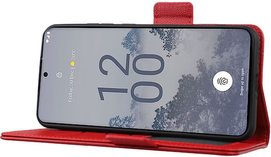 Wallet Δερματίνης Κόκκινο (Nokia X30 5G)