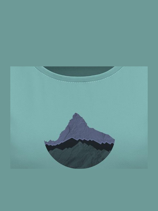 Women's Hiking T-shirt Fast Drying Turquoise