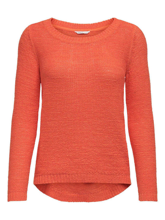 Women's Long Sleeve Sweater Coral