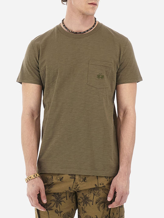 La Martina Men's Short Sleeve Blouse Olive