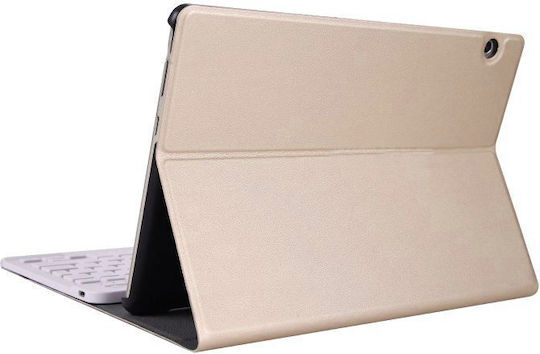 Flip Cover mit Tastatur Englisch US Gold für MediaPad T5 10.1