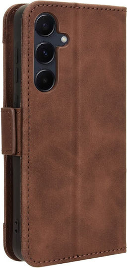 Samsung Book Δερματίνης / Πλαστικό / Σιλικόνης Καφέ (Samsung Galaxy A55 5G)