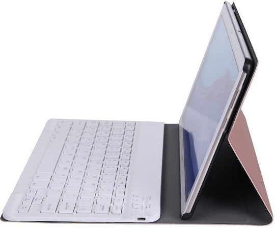Flip Cover mit Tastatur Englisch US Rosa für MediaPad T5 10.1