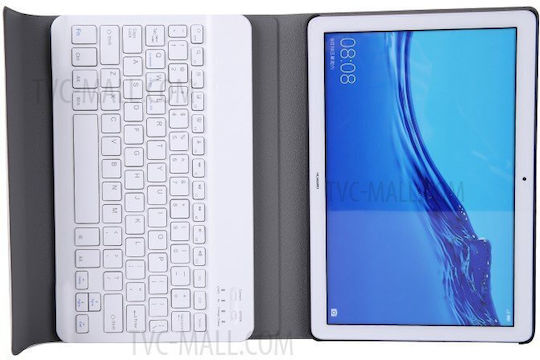 Flip Cover mit Tastatur Englisch US Rosa für MediaPad T5 10.1