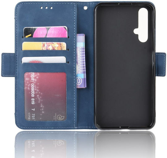 Huawei Book Piele artificială / Plastic / Silicon Albastru (Huawei Nova 5T / Honor 20 - Huawei Nova 5T / Honor 20 / Honor 20)