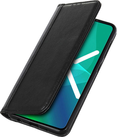 Wallet Leather / Silicone Black (Nokia X10)