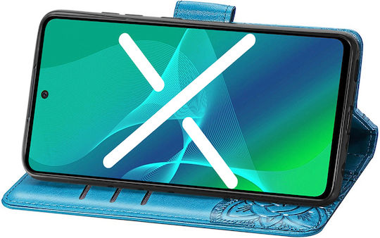 Book Δερματίνης / Πλαστικό / Σιλικόνης Μπλε (Motorola Edge 30)