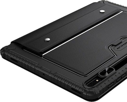 Nillkin Bumper Flip Cover με Πληκτρολόγιο στα Αγγλικά US Μαύρη (Galaxy Tab S8+, Tab S7, Tab S7 FE)