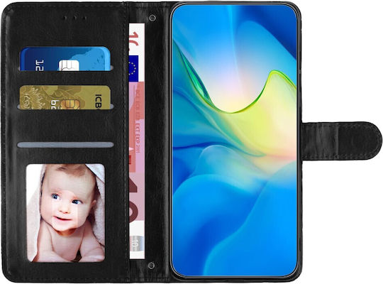 Binfen Diamond Lattice Wallet Δερματίνης Μαύρο (Oppo A38 4G)