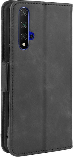 Huawei Buchen Sie Synthetisches Leder / Kunststoff / Silikon Schwarz (Huawei Nova 5T / Honor 20 Huawei Nova 5T / Honor 20 / Ehre 20)