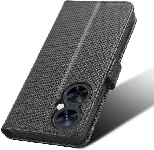 Smart Wallet Δερματίνης Μαύρο (Huawei Nova 11i)