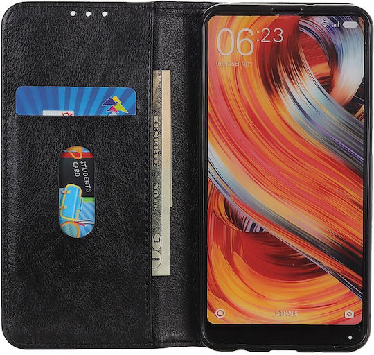 Wallet Piele / Silicon Negru (Xperia 10 V)