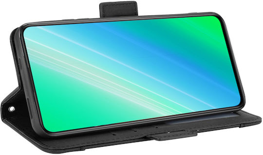 Book Δερματίνης / Πλαστικό / Σιλικόνης Μαύρο (Motorola Edge 30 Ultra)