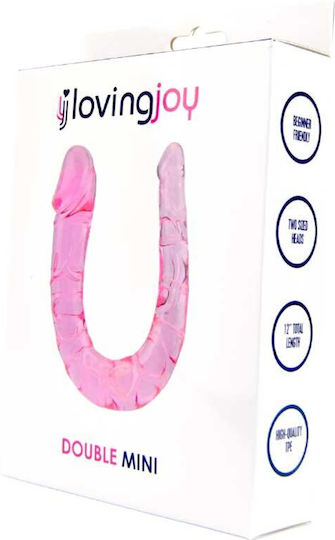 Loving Joy Двойно Мини Двойно Дилдо Розово 28см